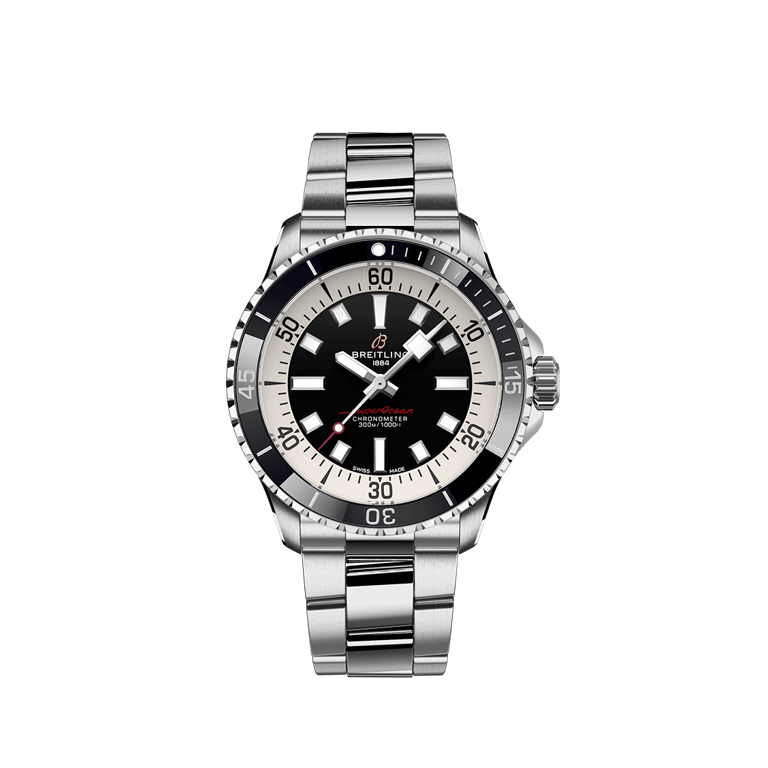 Breitling, Superocean Automatic 42 Armbanduhr aus Stahl, Referenz A17375211B1A1, Produktaufnahme