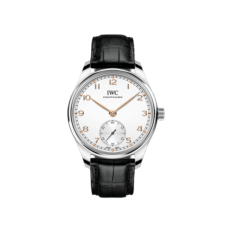 IWC Schaffhausen, Portugieser Automatic 40 Armbanduhr aus Stahl, Referenz IW358303, Produktaufnahme