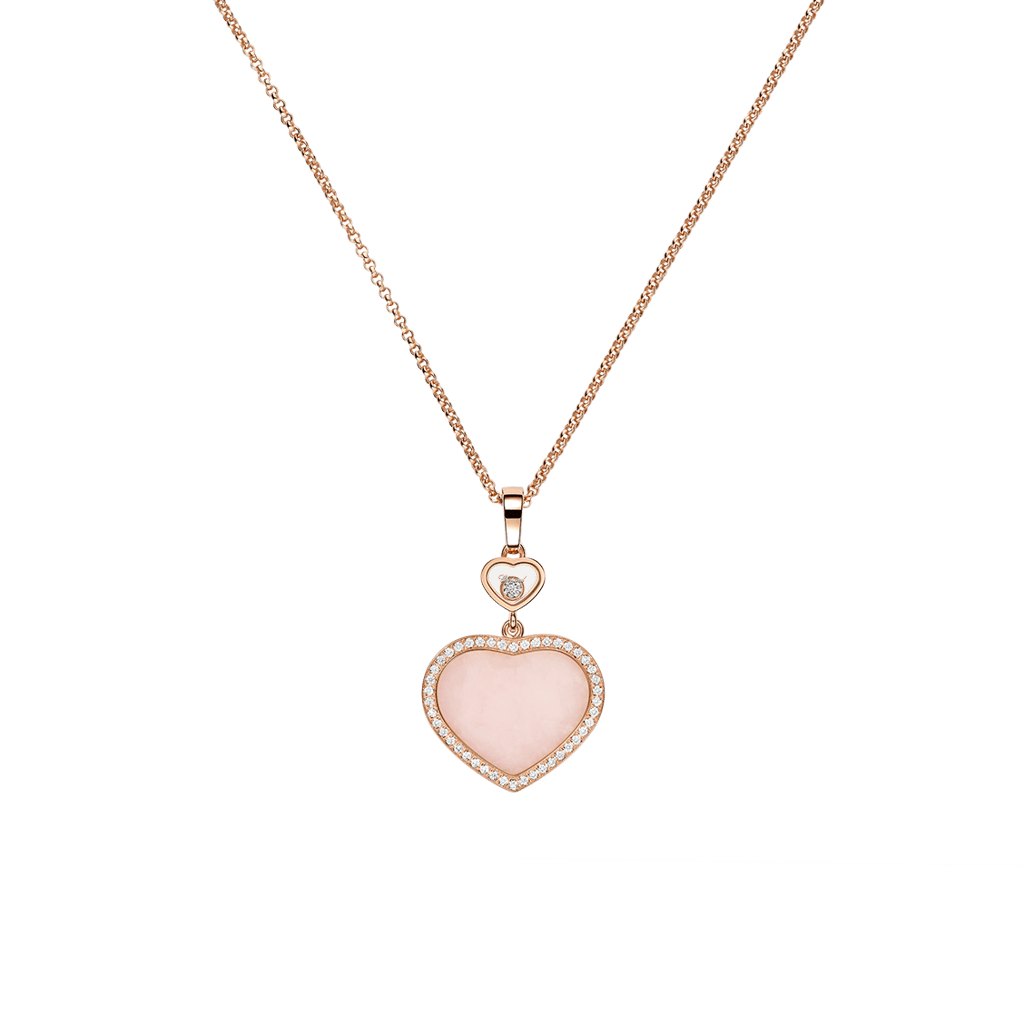 Chopard Happy Diamonds Pendant with chain 18 Kt Rose Gold 0