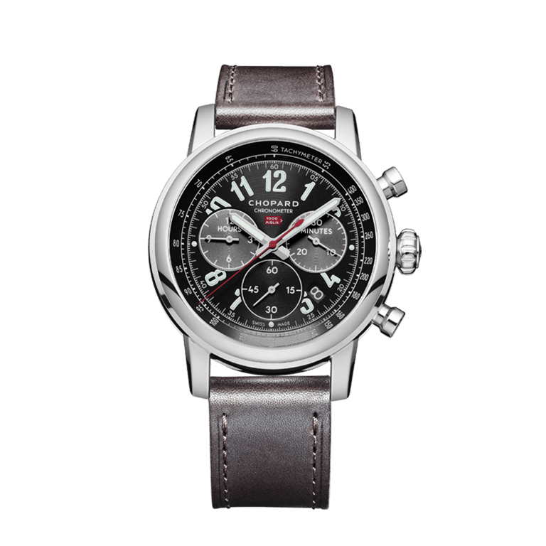 Chopard, Classic Racing Mille Miglia Classic Armbanduhr aus Stahl, Referenz 168580-3001, Produktaufnahme