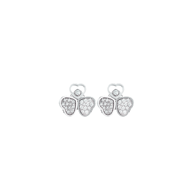 Chopard, Happy Diamonds Ohrschmuck aus 18 Kt Weißgold, Referenz CH83A083-1901, Produktaufnahme