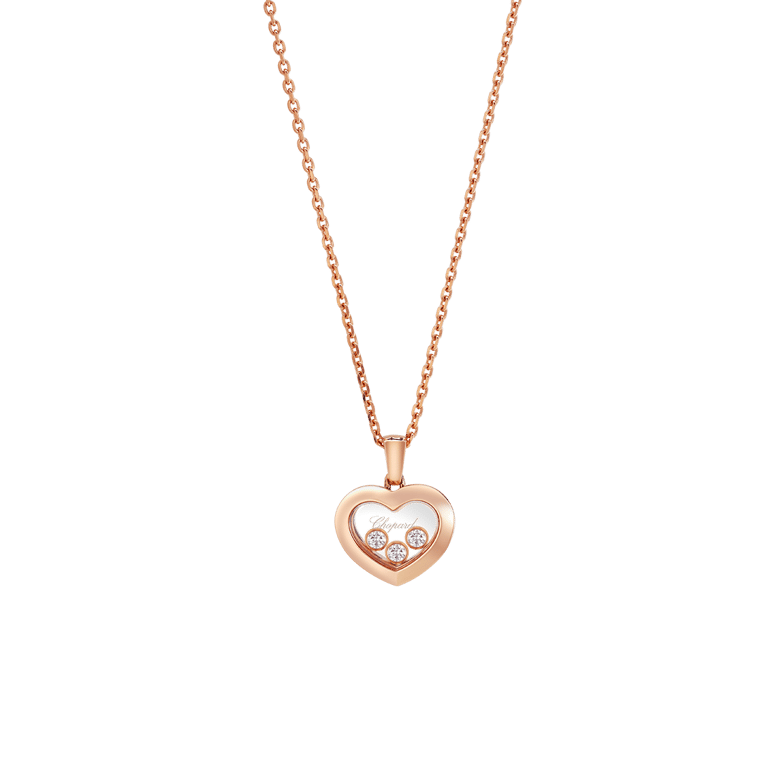 Chopard, Happy Diamonds Anhänger mit Kette aus 18 Kt Roségold, Referenz CH79A611-5001, Produktaufnahme