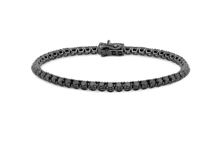 Wagner, Rivière Brillant Armband aus Gold 750 W schwarz mit Diamanten schwarz, Referenz RI098.A.WX, Produktaufnahme