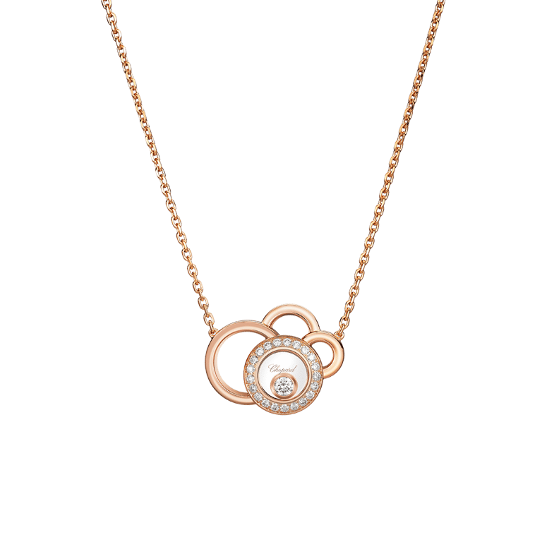 Chopard, Happy Diamonds Collier aus 18 Kt Roségold, Referenz CH819769-5002, Produktaufnahme