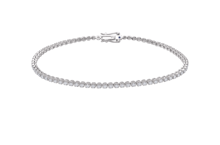 Rivière Brillant Armband aus 18 Kt Weißgold mit Diamanten