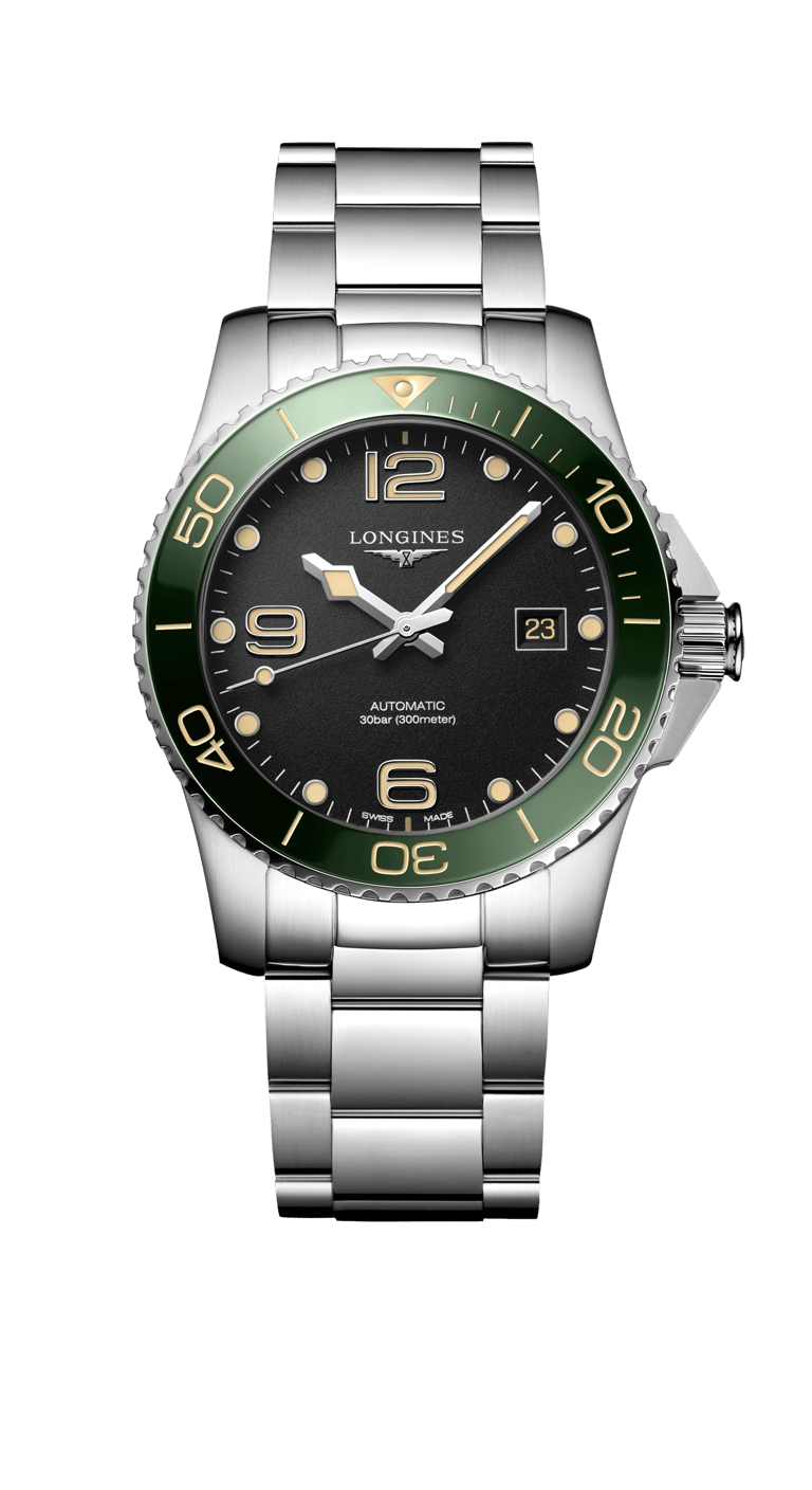 Longines, HydroConquest 41 Armbanduhr aus Stahl, Referenz L3.781.4.05.6, Produktaufnahme