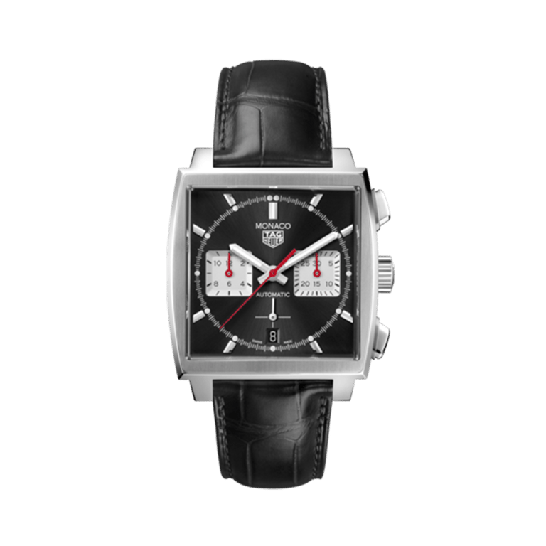 TAG Heuer, TAG Heuer Monaco Armbanduhr aus Stahl, Referenz CBL2113.FC6177, Produktaufnahme