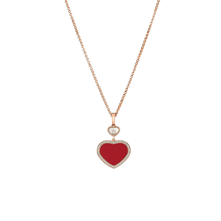 Chopard, Happy Diamonds Anhänger mit Kette aus 18 Kt Roségold, Referenz CH79A074-5801, Produktaufnahme