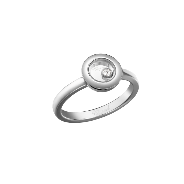 Chopard, Happy Diamonds Ring aus 18 Kt Weißgold, Referenz CH82A017-1109, Produktaufnahme