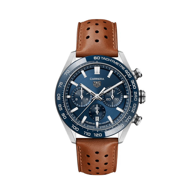 TAG Heuer, Tag Heuer Carrera 44 Armbanduhr aus Stahl, Referenz CBN2A1A.FC6537, Produktaufnahme