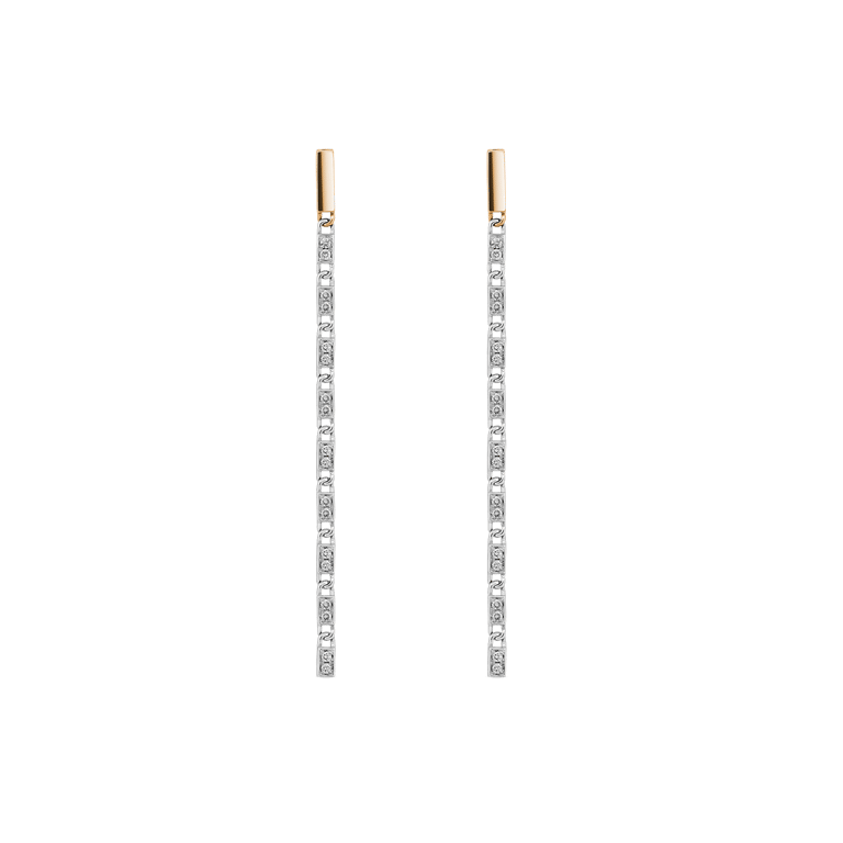 Signature Ohrschmuck aus 18 Kt Weißgold mit Diamanten