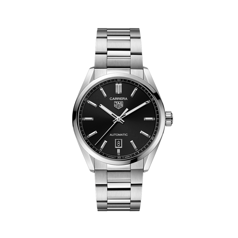 TAG Heuer, Tag Heuer Carrera 39 Armbanduhr aus Stahl, Referenz WBN2110.BA0639, Produktaufnahme