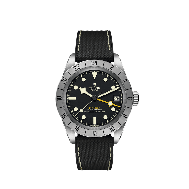 Tudor, Black Bay Pro Armbanduhr aus Stahl, Referenz M79470-0003, Produktaufnahme