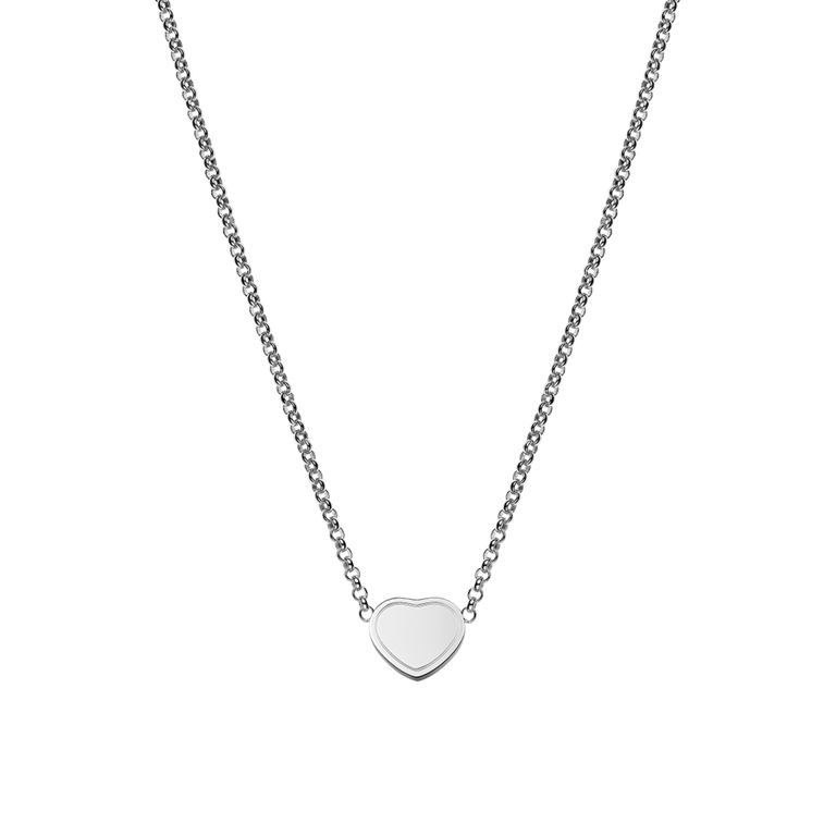 Chopard, My Happy Hearts Halsschmuck aus 18 Kt Weißgold, Referenz CH81A086-1901, Produktaufnahme