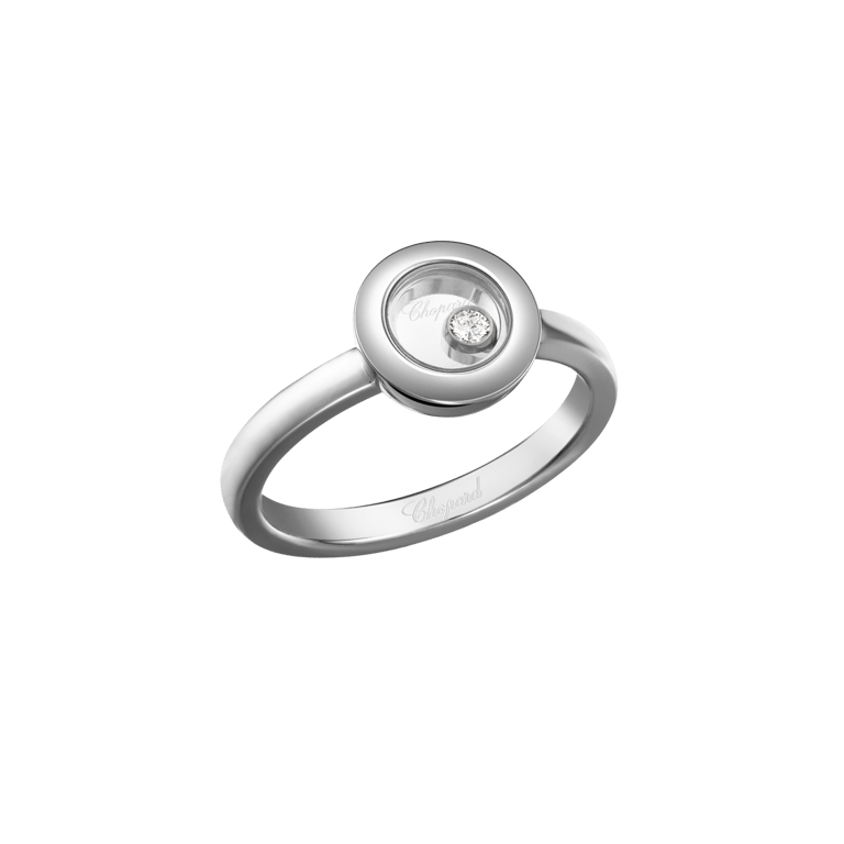 Chopard, Happy Diamonds Ring aus 18 Kt Weißgold, Referenz CH82A017-1109, Produktaufnahme