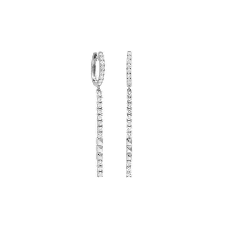 Rivière Spirit Ohrgehänge aus 18 Kt Weißgold mit Diamanten