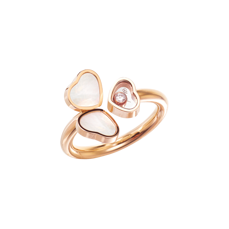 Chopard, Happy Diamonds Ring aus 18 Kt Roségold, Referenz CH82A083-5306, Produktaufnahme