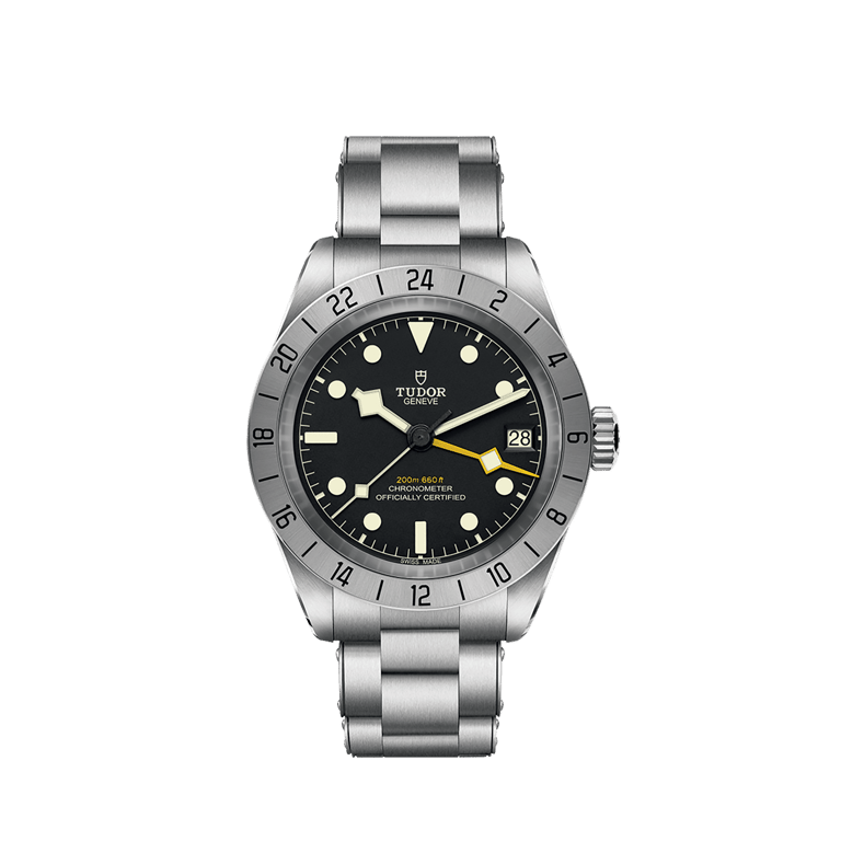 Tudor, Black Bay Pro Armbanduhr aus Stahl, Referenz M79470-0001, Produktaufnahme