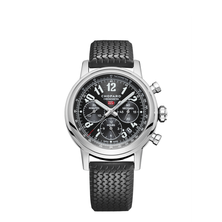 Chopard, Classic Racing Mille Miglia Classic Armbanduhr aus Stahl, Referenz 168589-3002, Produktaufnahme