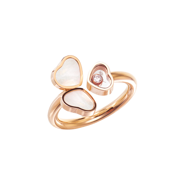 Chopard, Happy Diamonds Ring aus 18 Kt Roségold, Referenz CH82A083-5306, Produktaufnahme