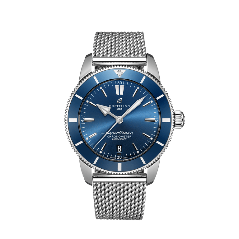 Breitling, Superocean Héritage II B20 Automatic 44 Armbanduhr aus Stahl, Referenz AB2030161C1A1, Produktaufnahme