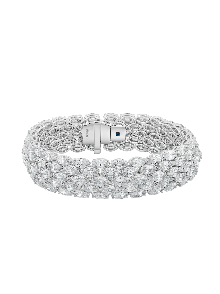 Masterpiece Armschmuck aus 18 Kt Weißgold mit Diamanten
