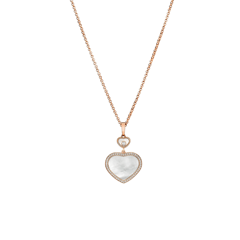 Chopard, Happy Diamonds Anhänger mit Kette aus 18 Kt Roségold, Referenz CH79A074-5301, Produktaufnahme