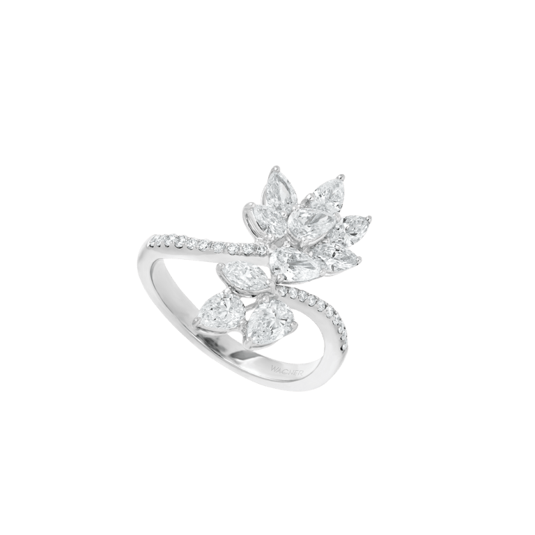 Masterpiece Ring aus 18 Kt Weißgold mit Diamanten