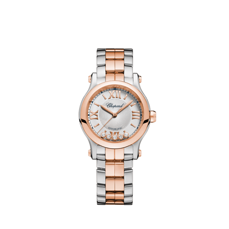 Chopard, Happy Sport Armbanduhr aus Stahl / Gold 750 R, Referenz 278573-6002, Produktaufnahme