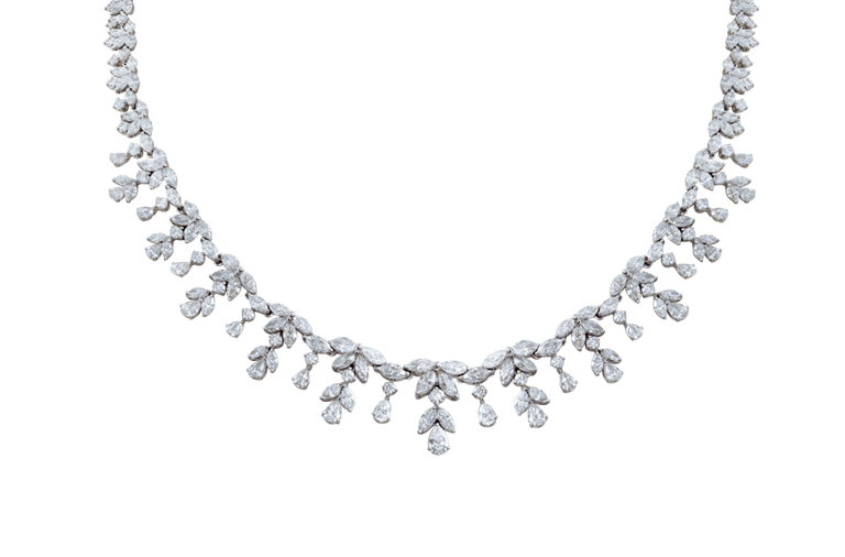 Masterpiece Collier aus 18 Kt Weißgold mit Diamanten