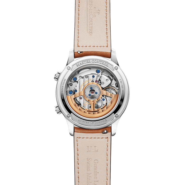 Jaeger LeCoultre, Master Control Memovox Armbanduhr aus Stahl, Referenz 4118420, Produktaufnahme