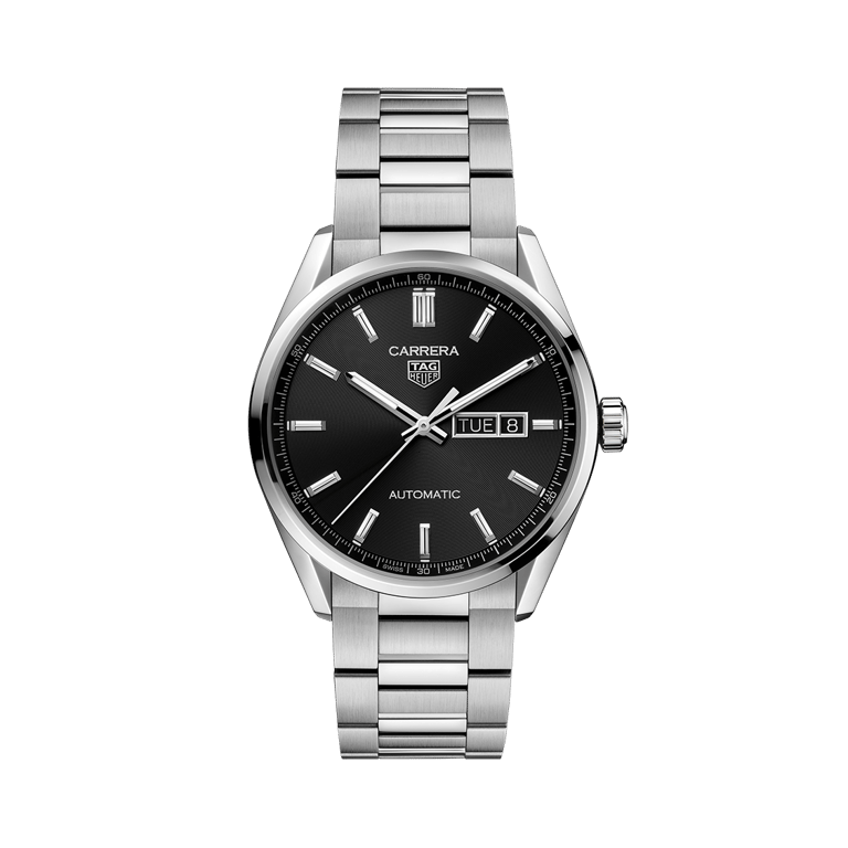 TAG Heuer, Tag Heuer Carrera 41 Armbanduhr aus Stahl, Referenz WBN2010.BA0640, Produktaufnahme