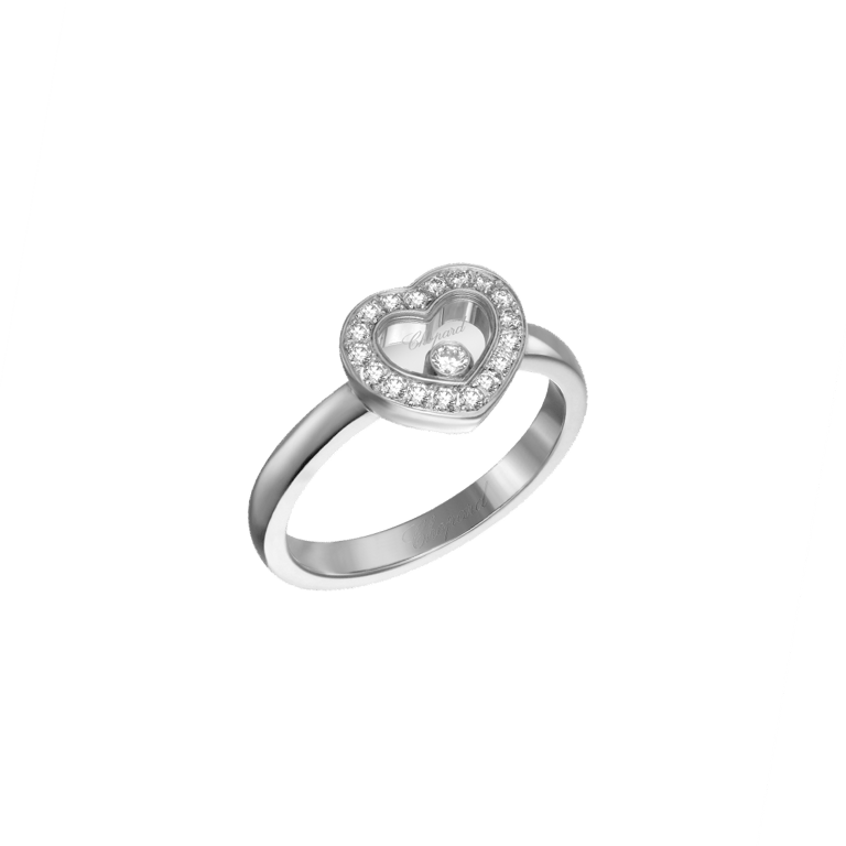 Chopard, Happy Diamonds Ring aus 18 Kt Weißgold, Referenz CH82A054-1210, Produktaufnahme