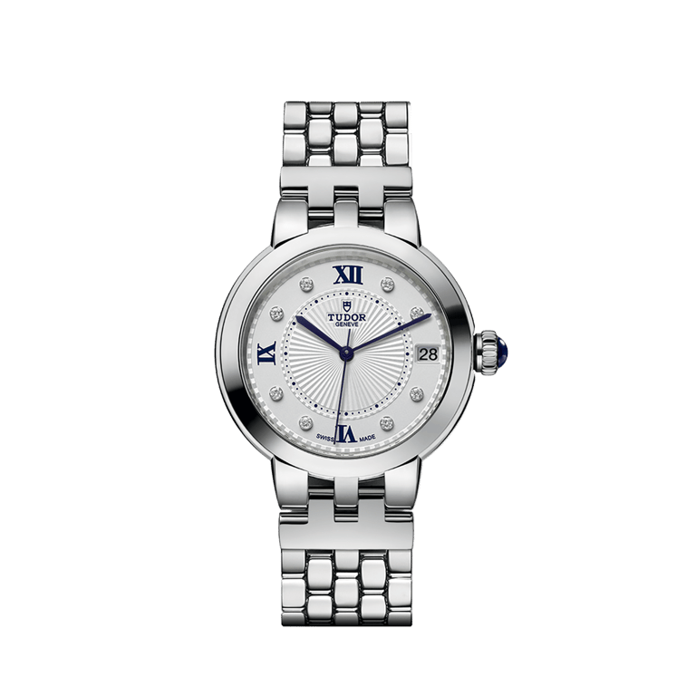 Tudor, Clair de Rose Armbanduhr aus Stahl, Referenz M35800-0004, Produktaufnahme