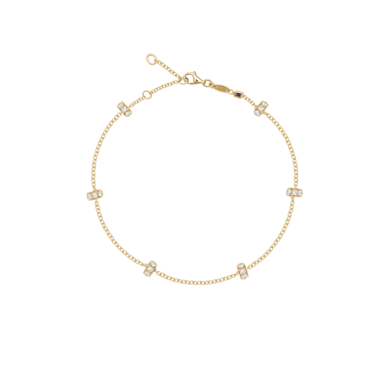 Signature Armband aus 18 Kt Gelbgold mit Diamanten