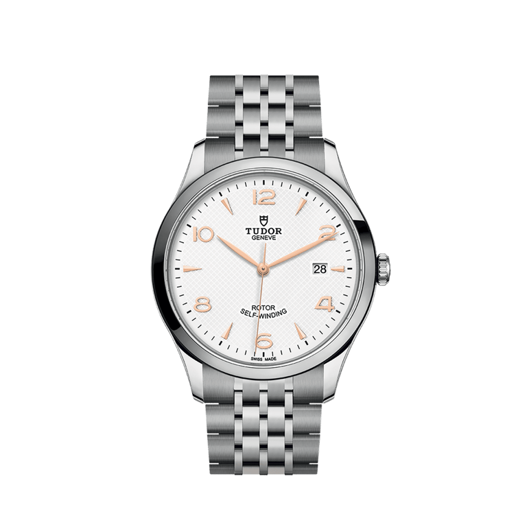 Tudor, Date 41 Armbanduhr aus Stahl, Referenz M91650-0011, Produktaufnahme
