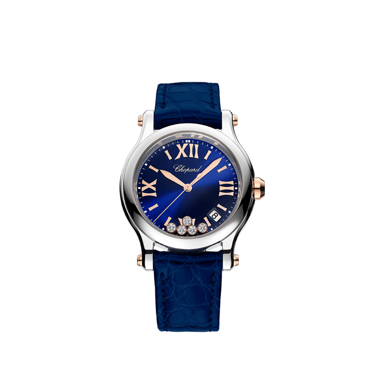 Chopard, Happy Sport Armbanduhr aus Stahl / Gold 750 R, Referenz 278582-6012, Produktaufnahme