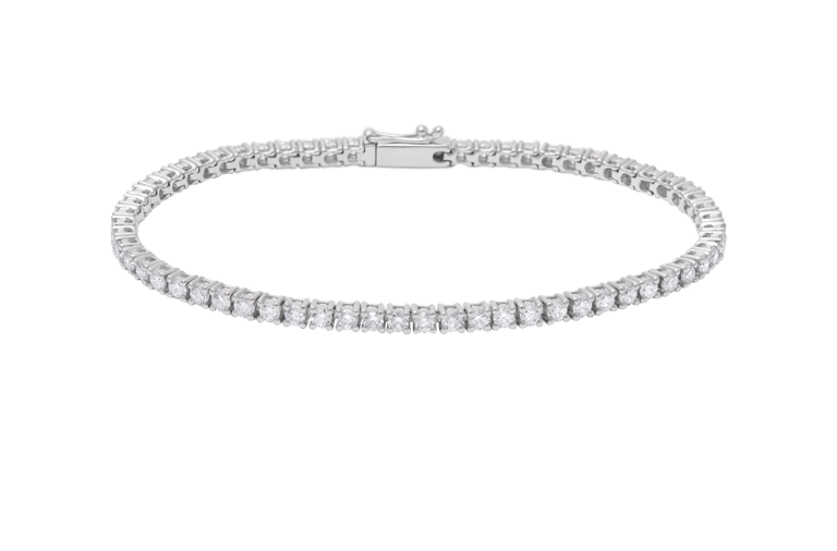 Rivière Brillant Armband aus 18 Kt Weißgold mit Diamanten