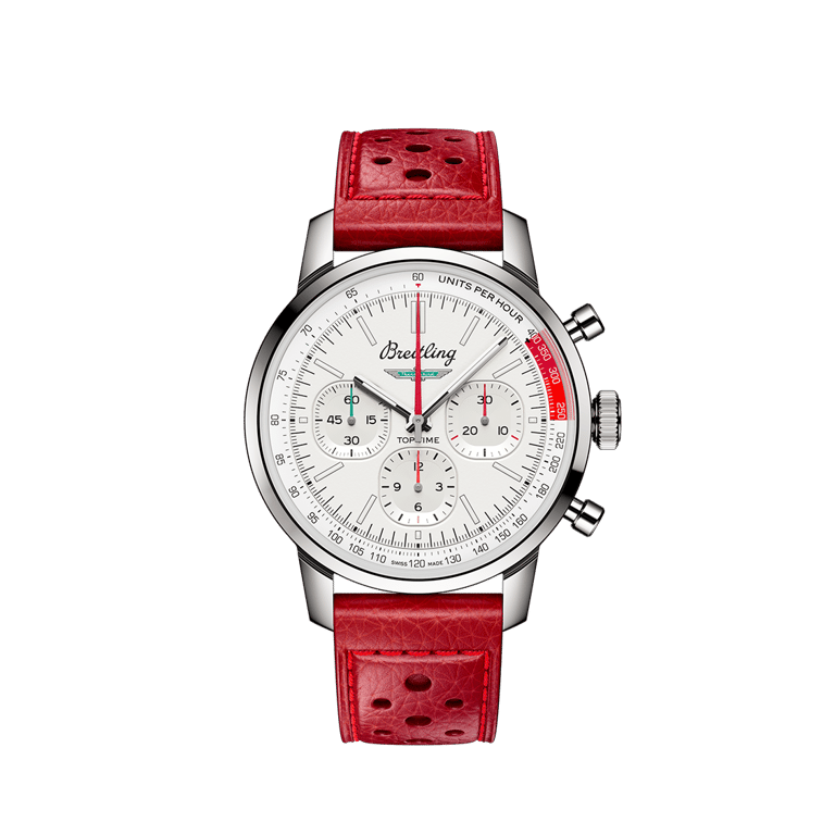 Breitling, Top Time B01 Ford Thunderbird Armbanduhr aus Stahl, Referenz AB01766A1A1X1, Produktaufnahme