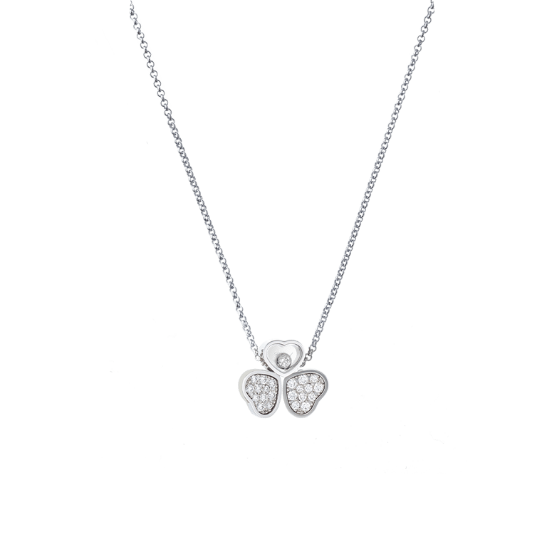 Chopard, Happy Diamonds Collier aus 18 Kt Weißgold, Referenz CH81A083-1911, Produktaufnahme