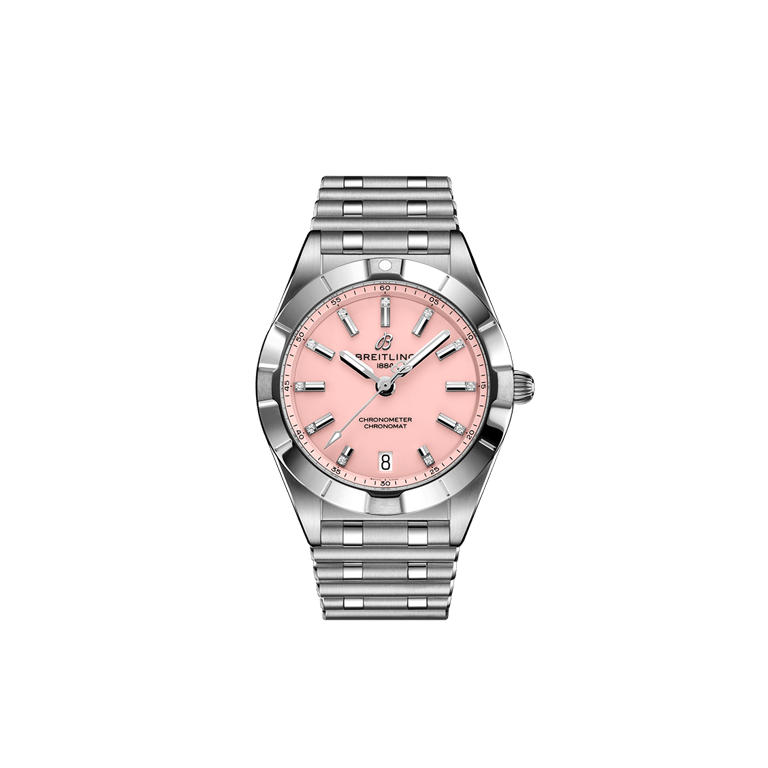 Breitling, Chronomat 32 Armbanduhr aus Stahl, Referenz A77310101K1A1, Produktaufnahme