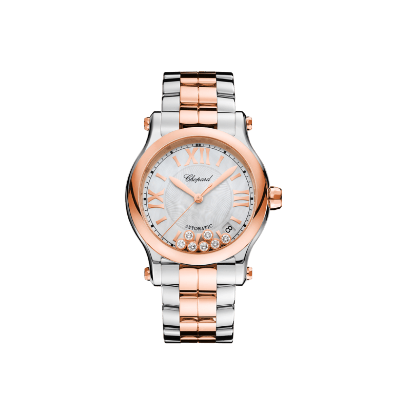 Chopard, Happy Sport Armbanduhr aus Stahl / Gold 750 R, Referenz 278559-6009, Produktaufnahme