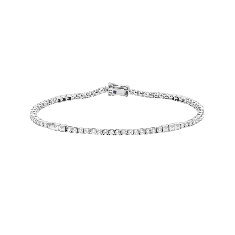 Rivière Spirit Armband aus 18 Kt Weißgold mit Diamanten