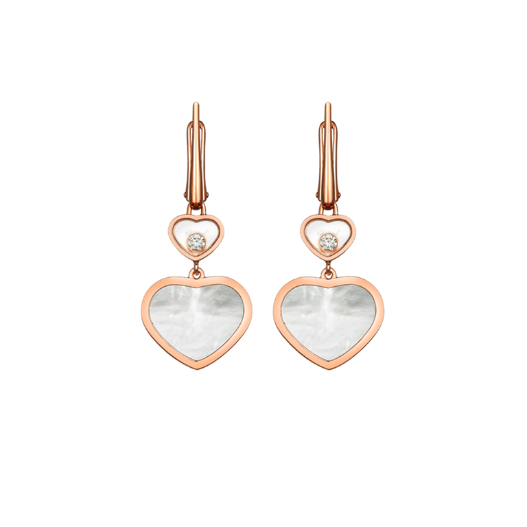 Chopard, Happy Diamonds Ohrschmuck aus 18 Kt Roségold, Referenz CH837482-5310, Produktaufnahme