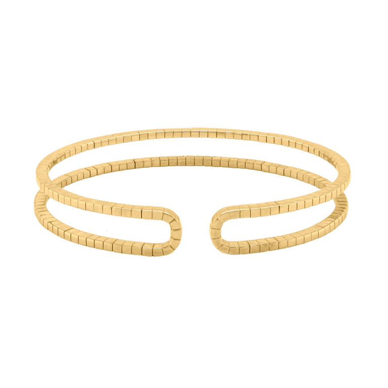 Rivière-Flow Armspange aus 18 Kt Gelbgold