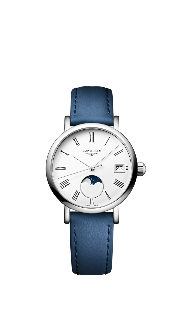 Longines, Mondphase Armbanduhr aus Stahl, Referenz L4.330.4.11.2, Produktaufnahme