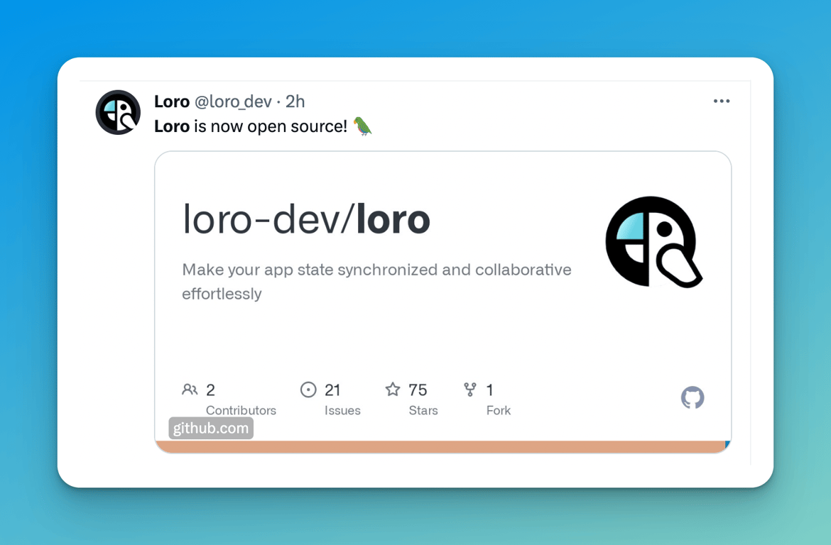 loro is open sourced