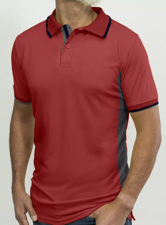 Playera tipo Polo color roja