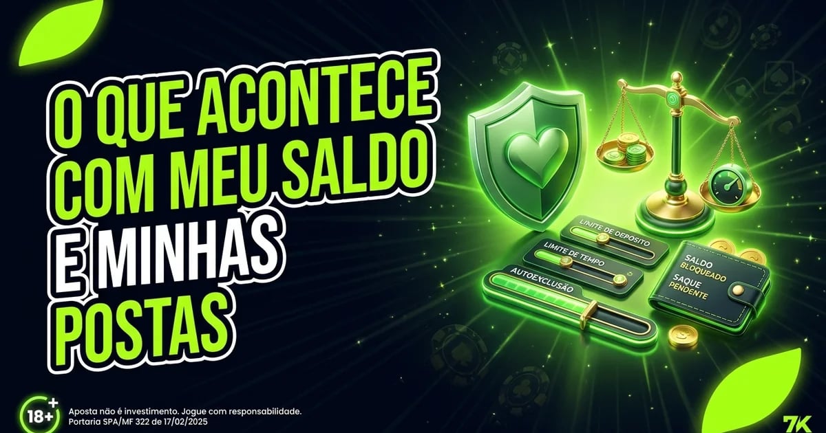 O que acontece com meu saldo e minhas apostas durante a autoexclusão?
