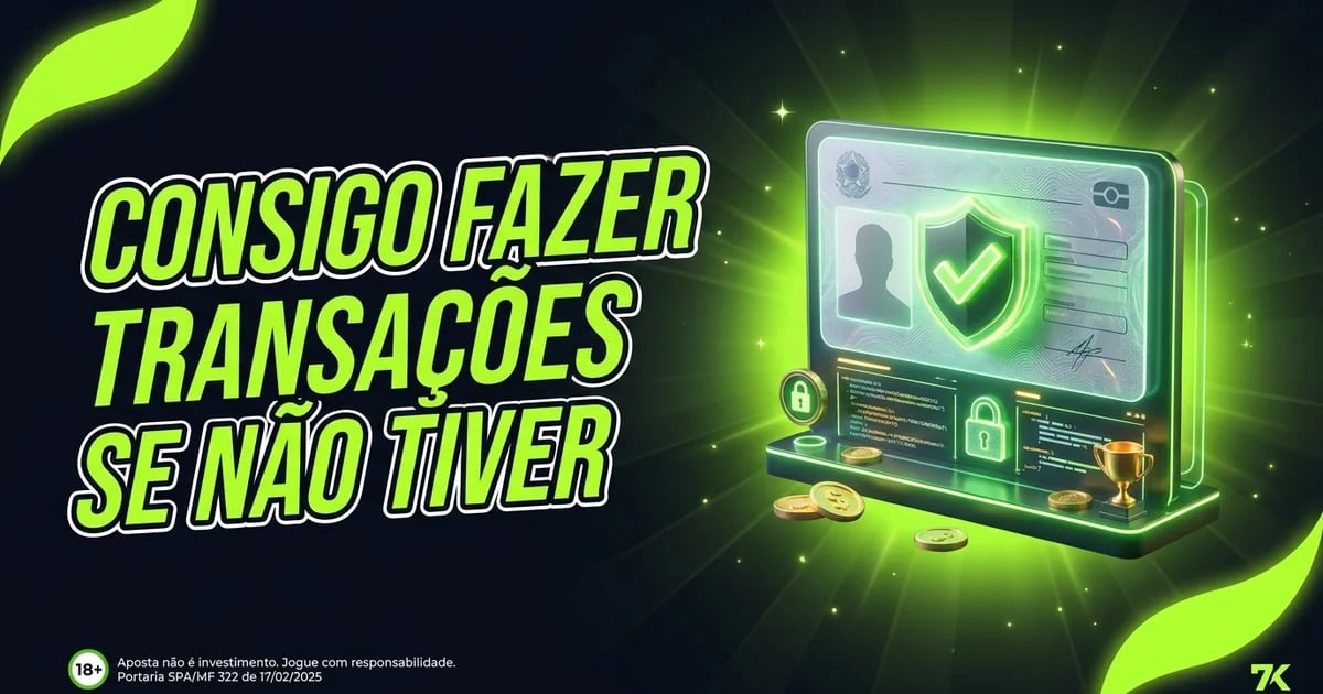Consigo fazer transações se não tiver verificado minha conta?